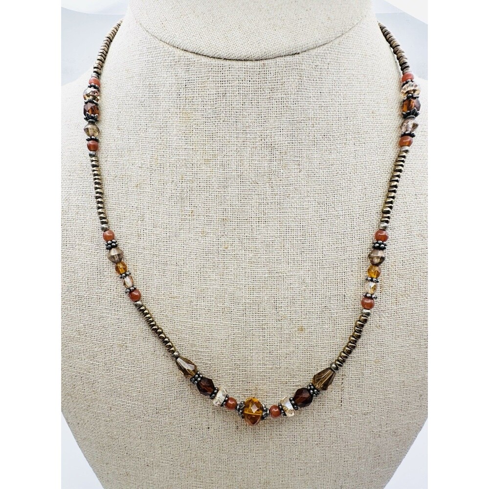 Austin Design 925 Sterling Silver Bead Necklace 19”